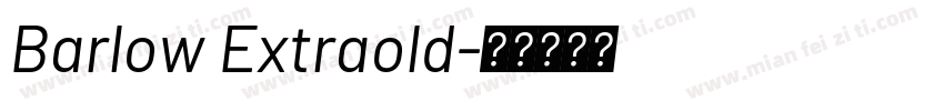 Barlow Extraold字体转换